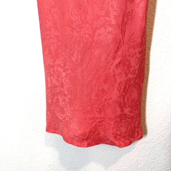 Zara Chemise Mini Slip Dress Coral Pink Small - Picture 7 of 14